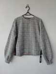 Bluza sweter w kratę kratkę Stradivarius S oversize