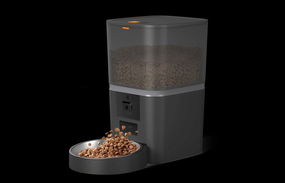 Dozownik karmy 6L z kamerą – wygodne karmienie psa lub kota