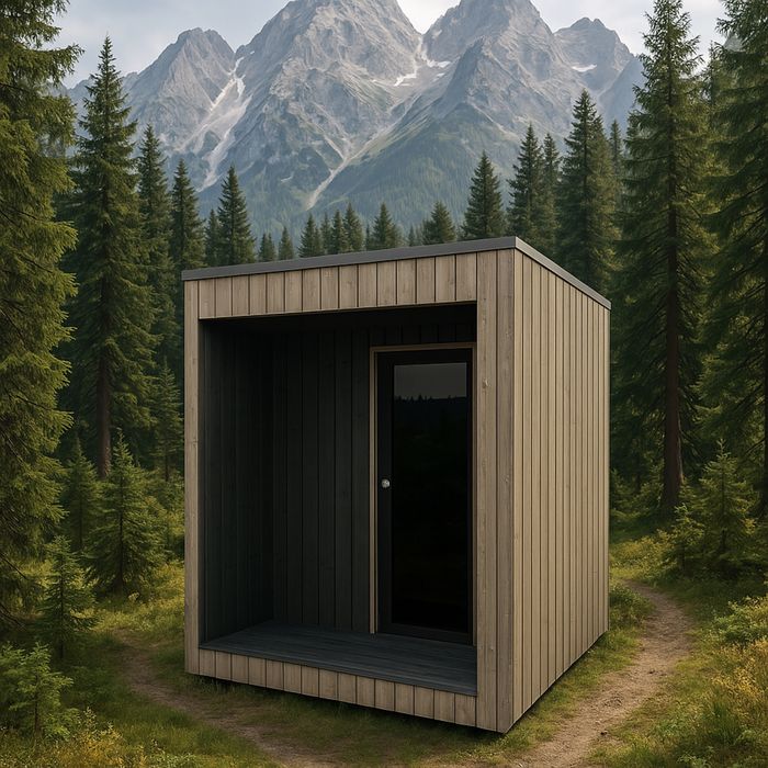 Sauna ogrodowa zewnetrzna.