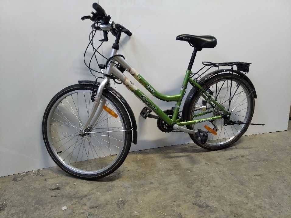 Zielony rower używany