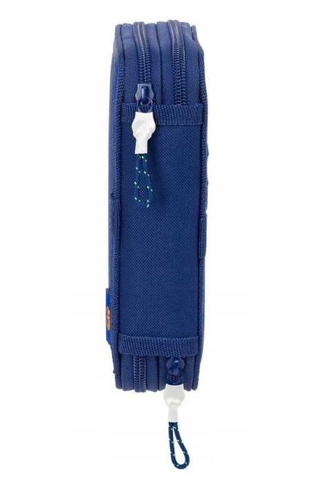 Piórnik Szkolny 2-rzędowy FC Barcelona z Wyposażeniem 28 Elementów FCB