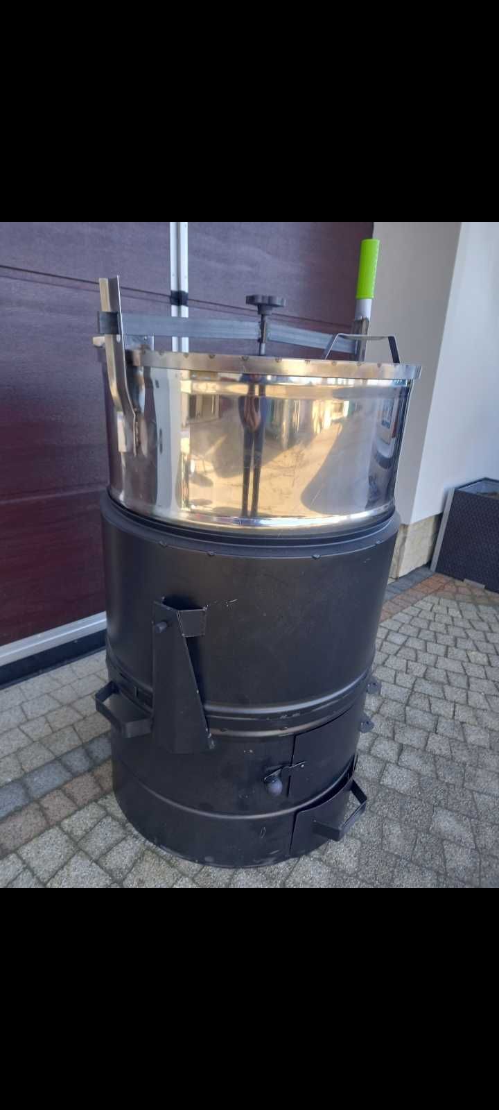 Parnik węglowy 160 l- kocioł nierdzewny