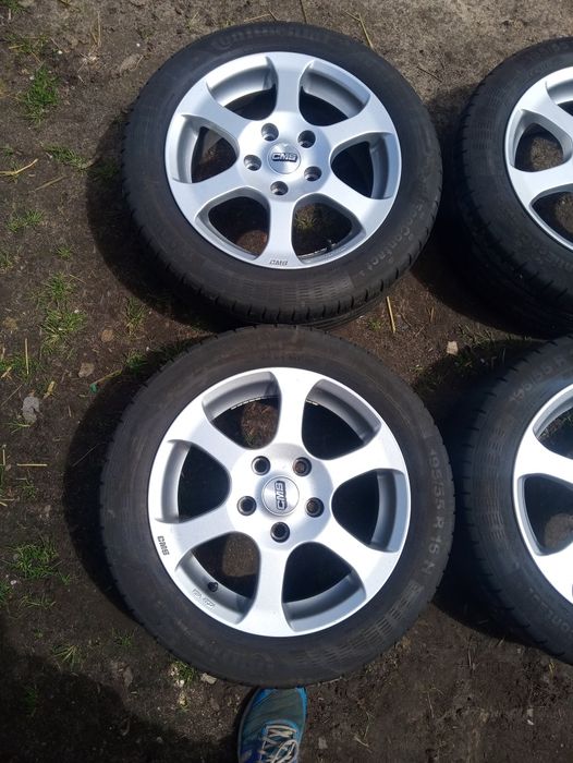 Felgi 5x120 16 CMS opony 195/55 16 et42 6.5J
