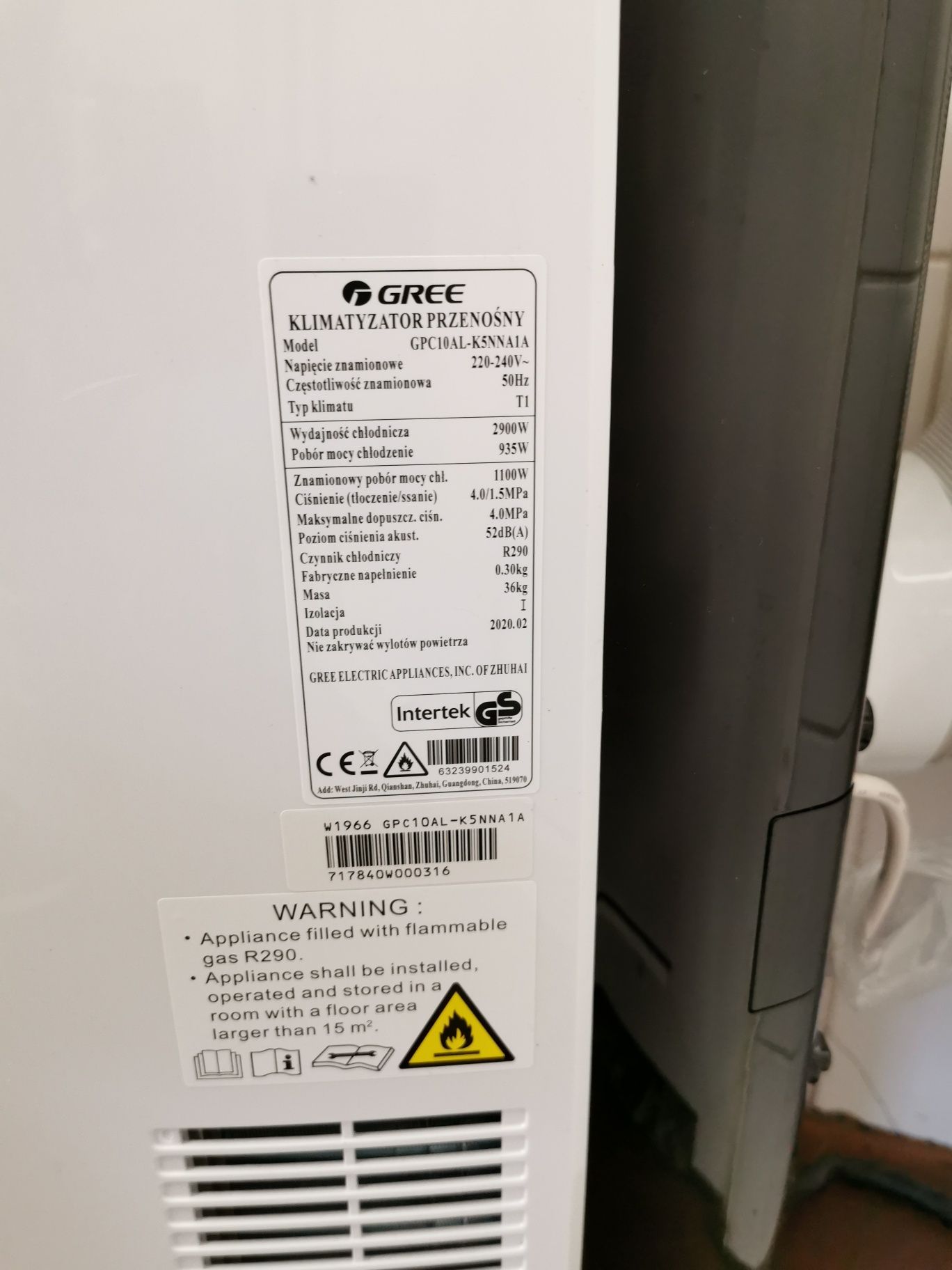 Gree klimatyzator wifi / cichy - gpc10al-k5nna 1a