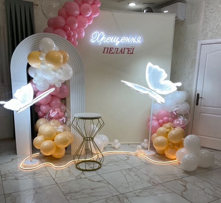 Фотозони, оформлення, гелієві кульки