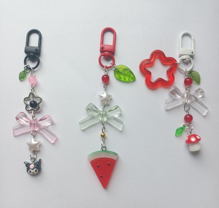 Brelok do kluczy zawieszka arbuz Kuromi grzyb