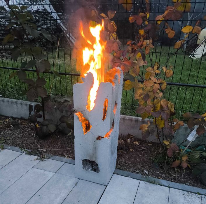 Palenisko ogrodowe z betonu