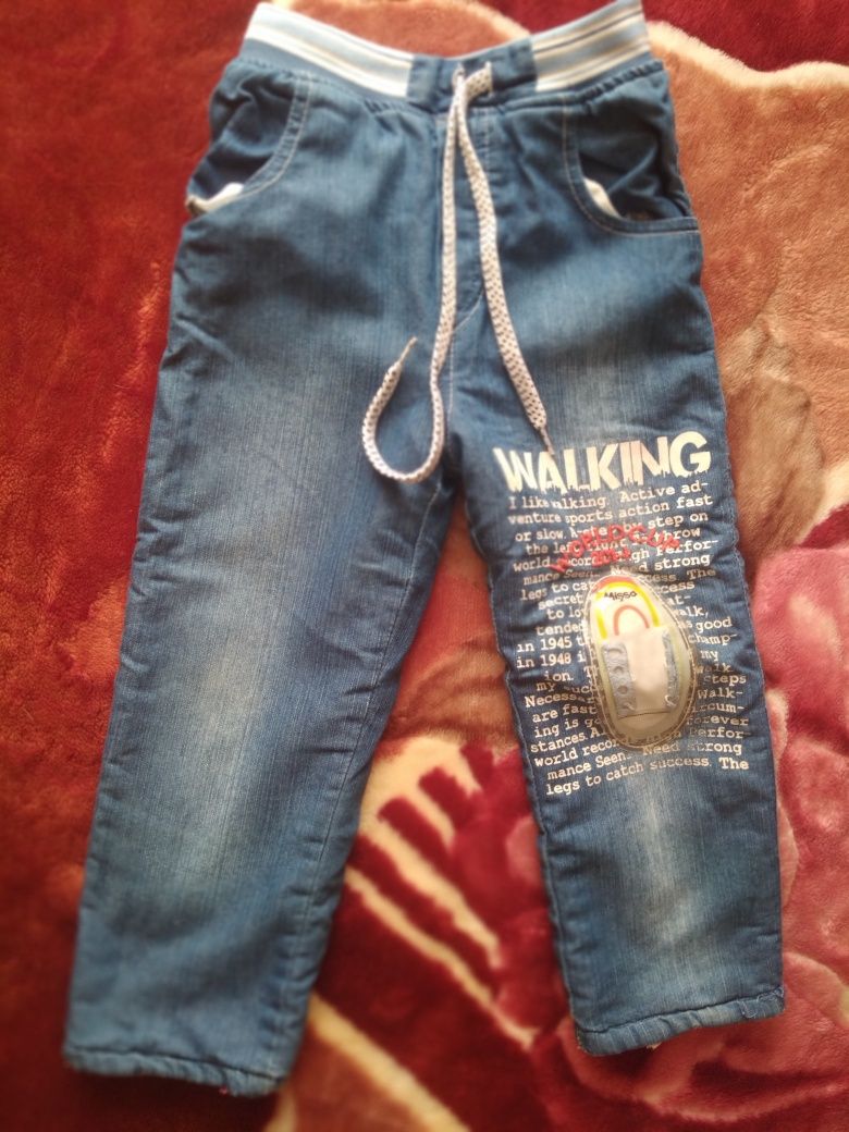 Утеплені джинси на хлопчика  3 роки