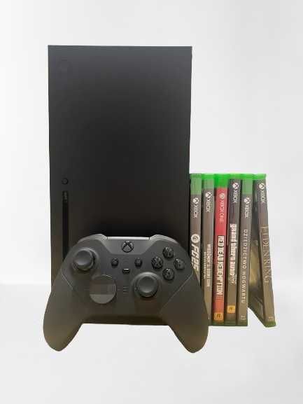 Xbox Series X 1TB + Pad Elite 2 + Gry + Akcesoria | Stan Bardzo Dobry