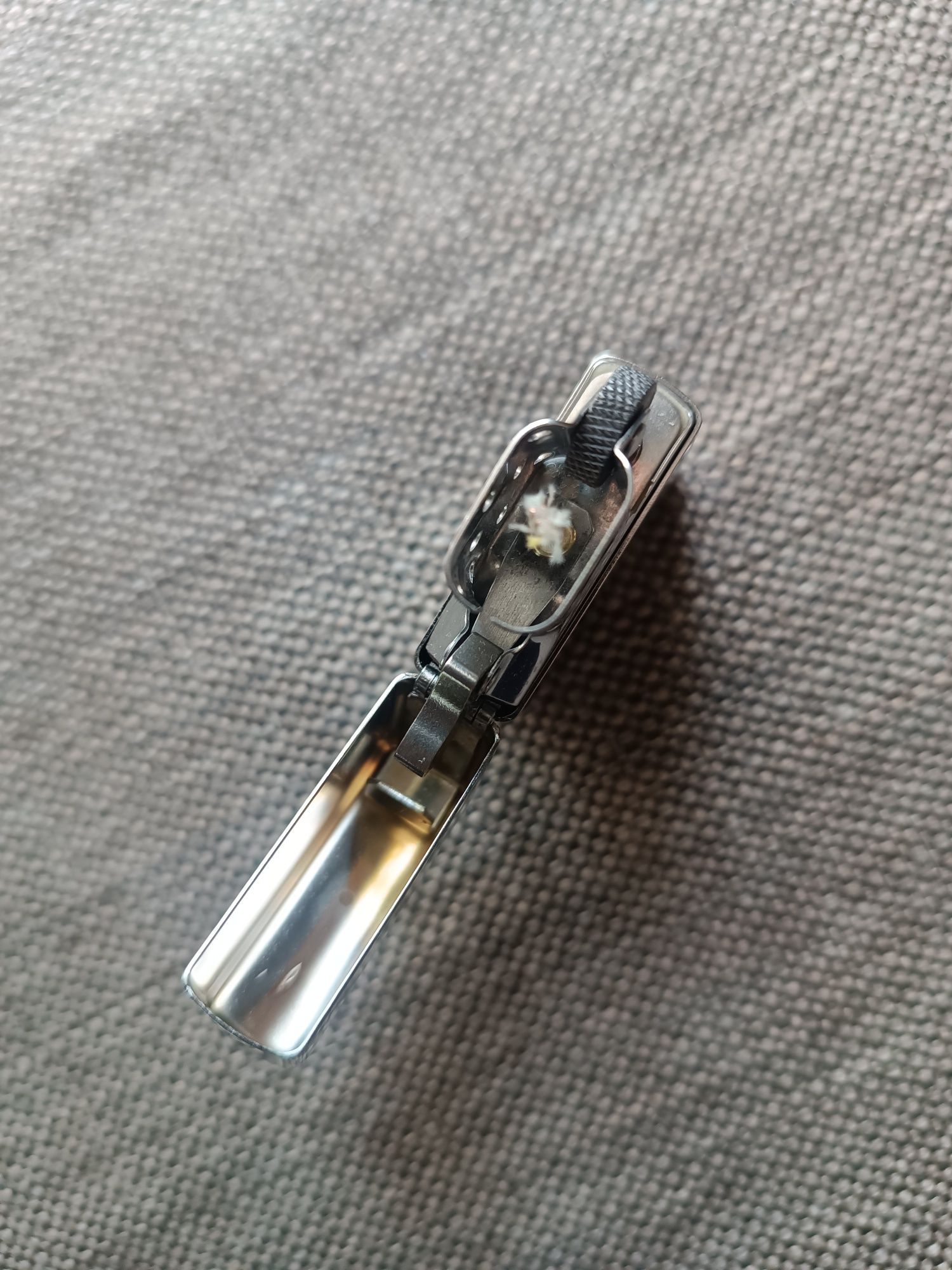 Zippo regular street chrome 207, втулка в інсерт, чохол, кремній