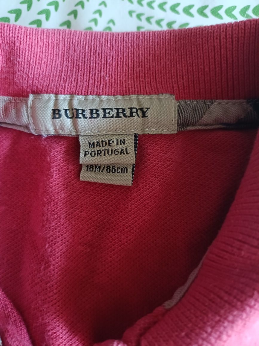 Sukienka polo dziewczęca rozmiar 86. Burberry