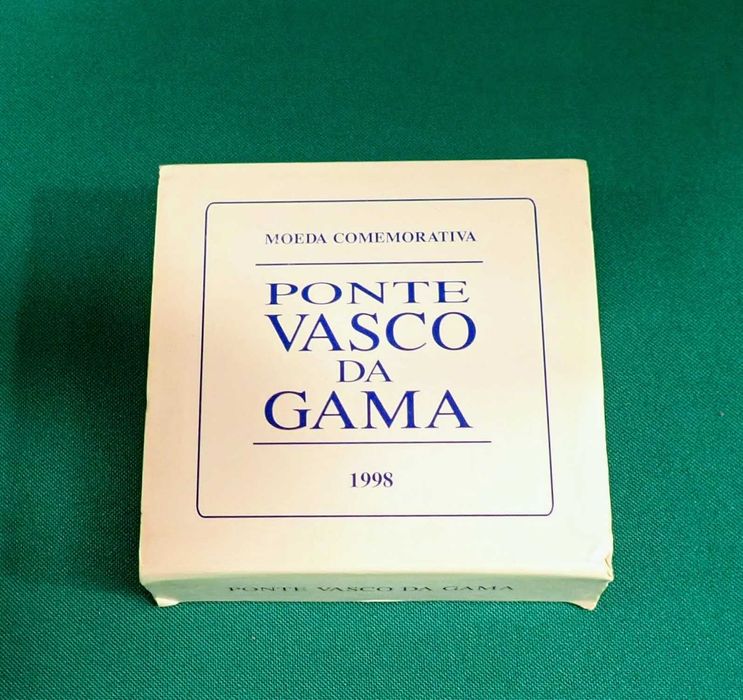 Moeda de 500 escudo 1998 Ponte Vasco da Gama Prata Proof