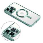 Case Etui Iphone 13/14/15 Plus Pro Max Magsafe Magnetyczne J Zielony