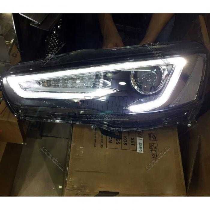 Оптика головного света-LED  Mitsubishi Lancer 10 (07-19) фара фонарь