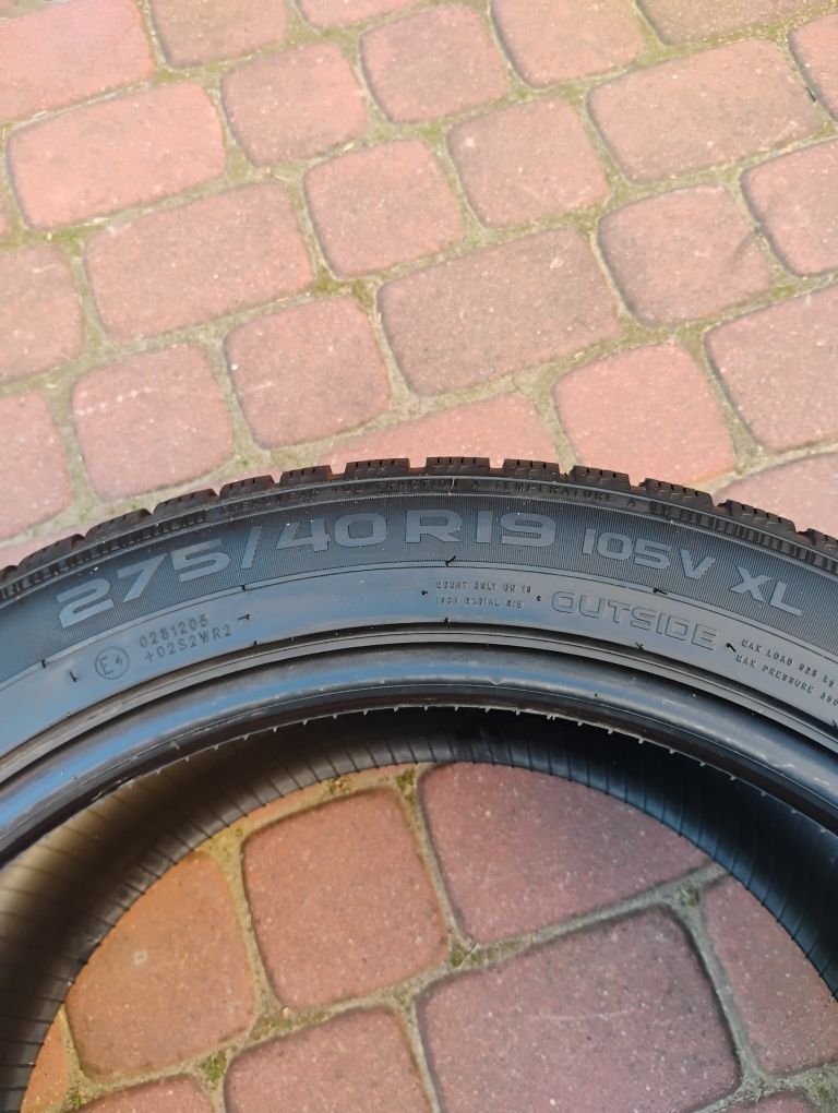 4x Opony zimowe NOKIAN 255/40R19.  275/40R19