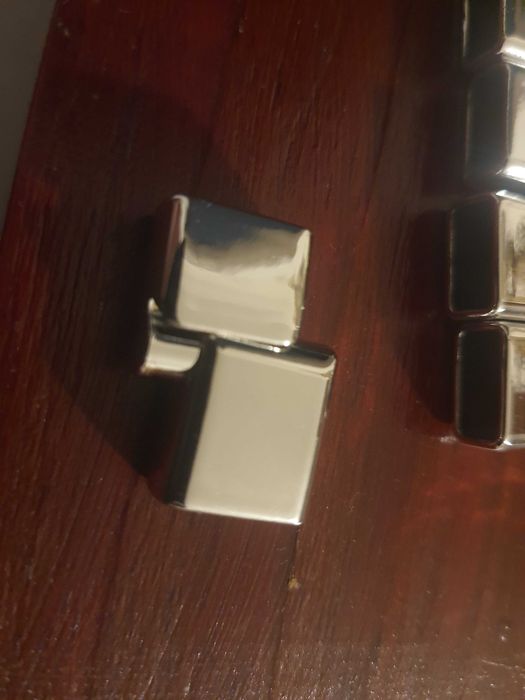 Zapięcie metalowe magnetyczne do bransoletek skórzanych 6x12 mm