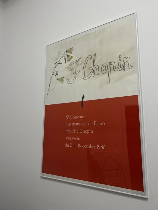 Oprawiony plakat X konkurs Chopinowski 1980