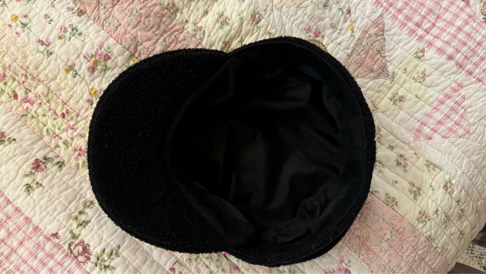 Твидовая кепка фуражка в стиле chanel