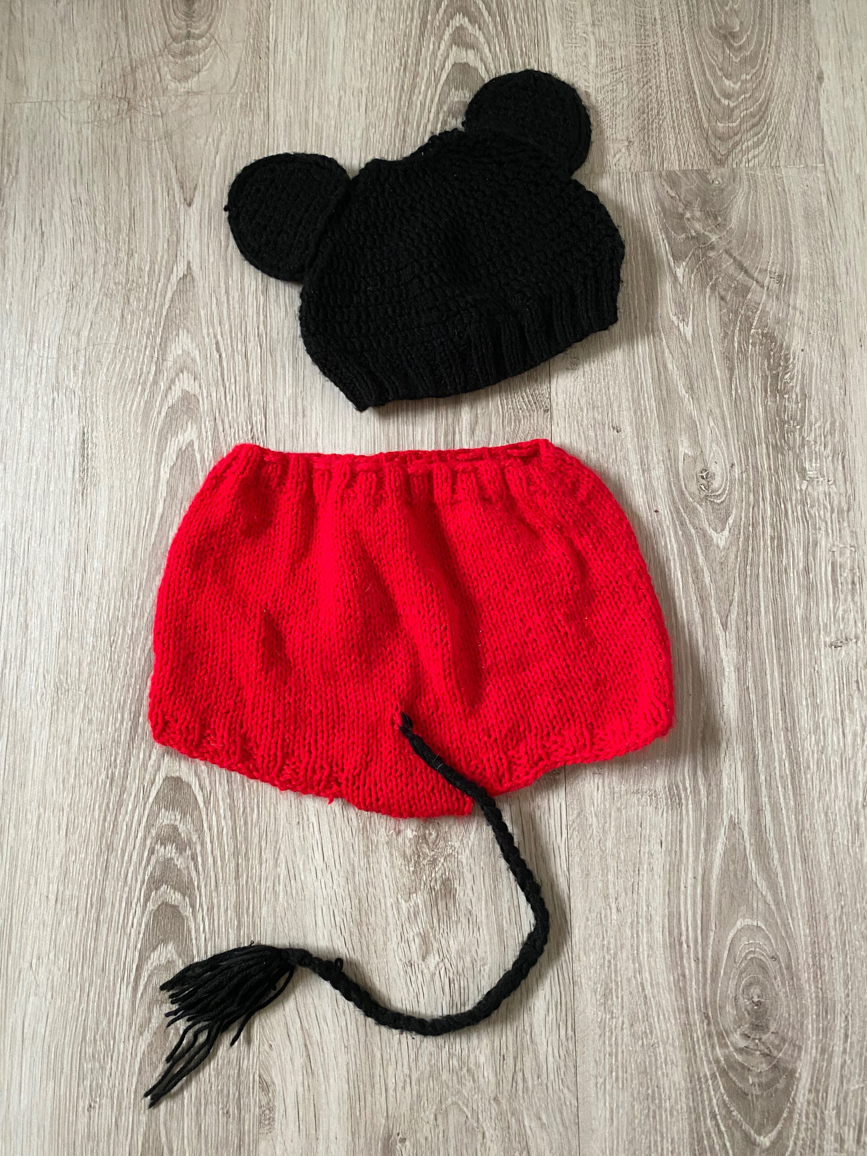 Strój Myszka Mickey na szydełku/ drutach