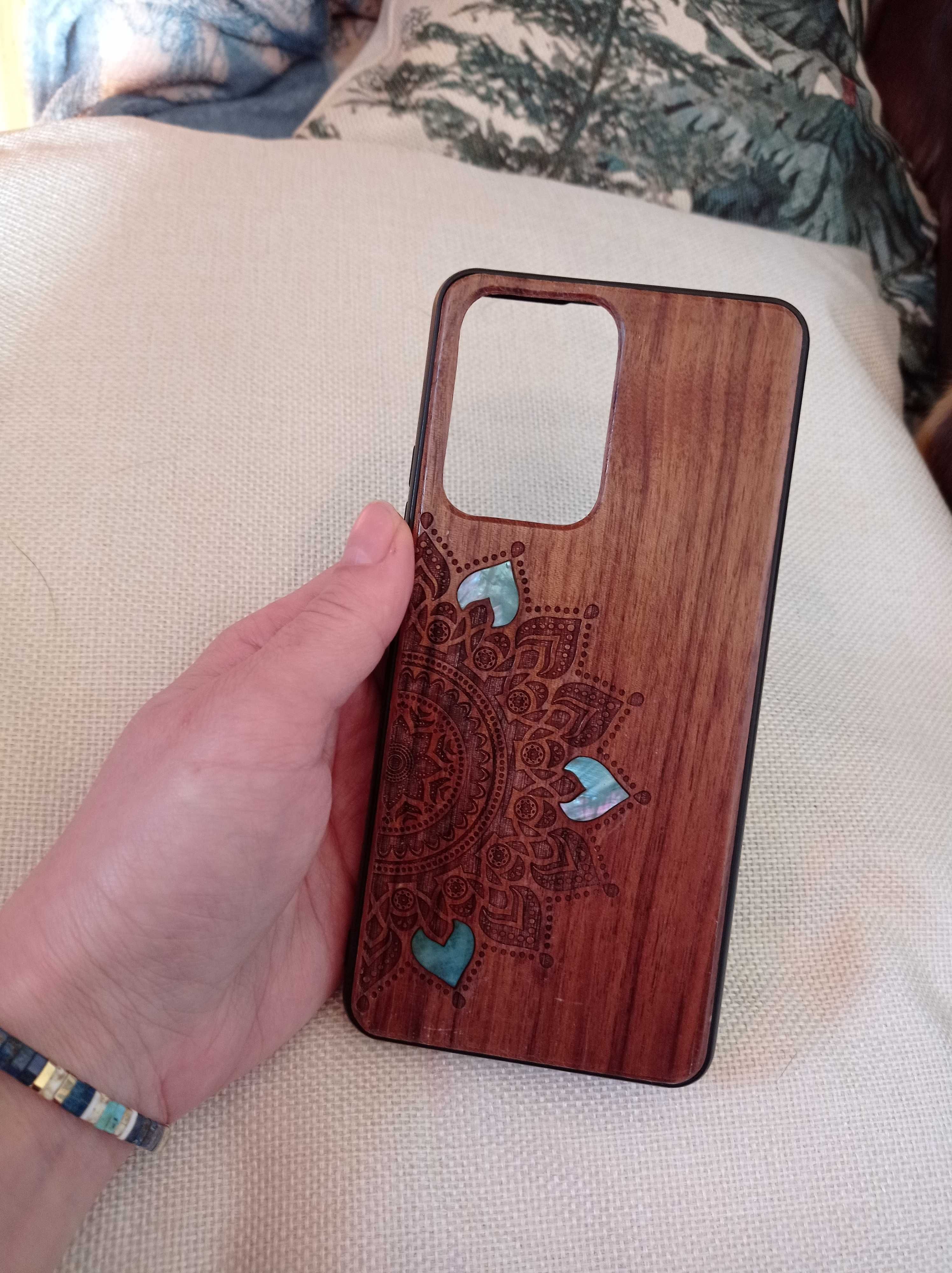 Etui case drewniane z masą perłową Xiaomi 11 T/11T Pro