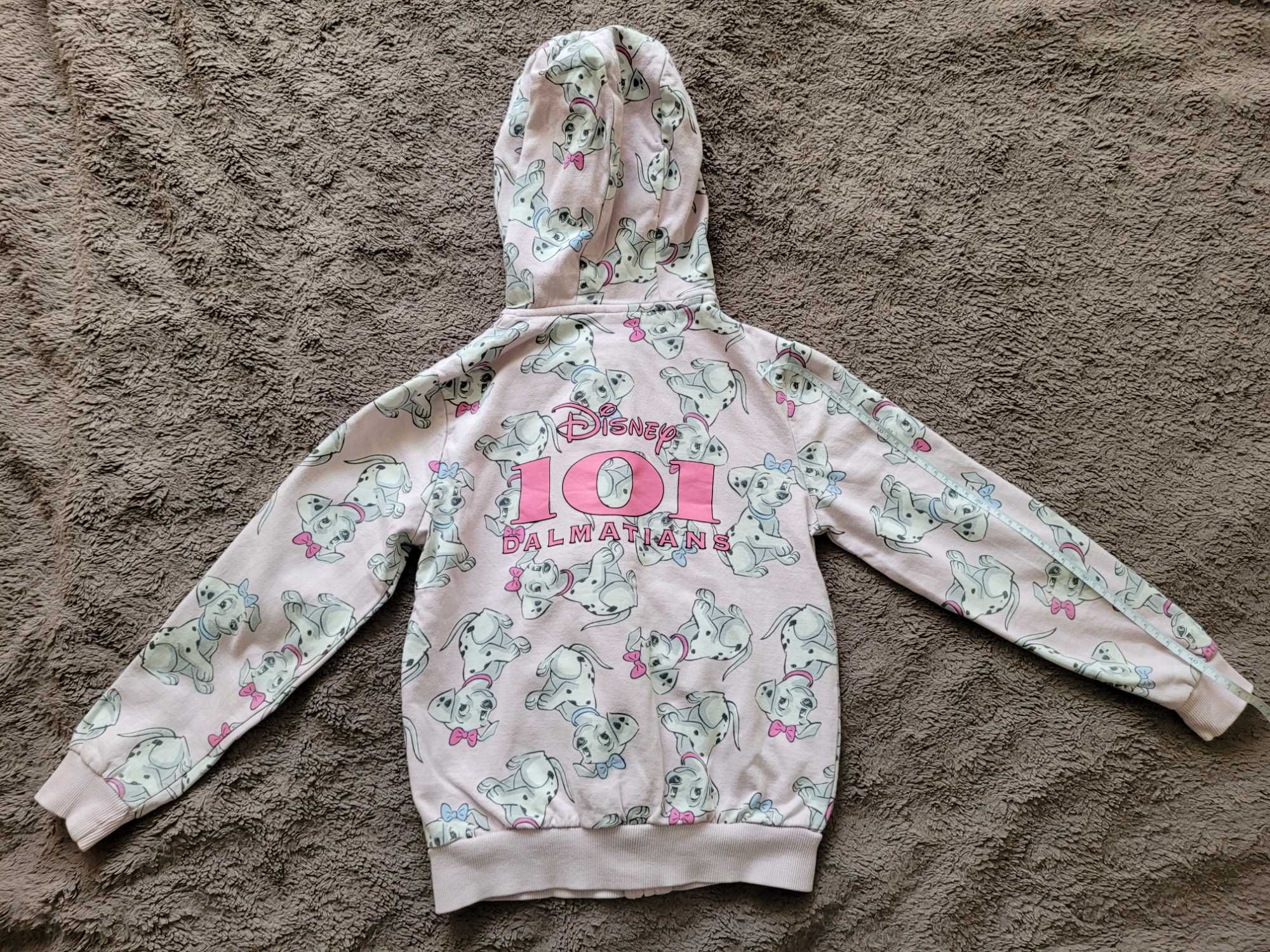 Dziewczęca bluza z kapturem "101 dalmatyńczykow" r. 134