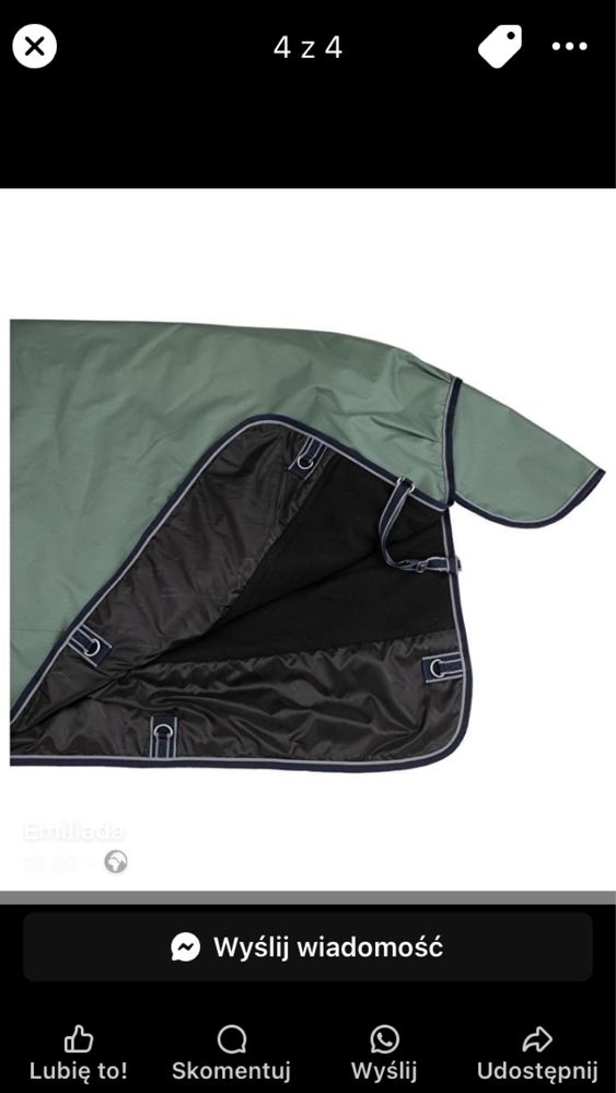 Derka dla konia thermo master Jesco II 100g rozmiar 115