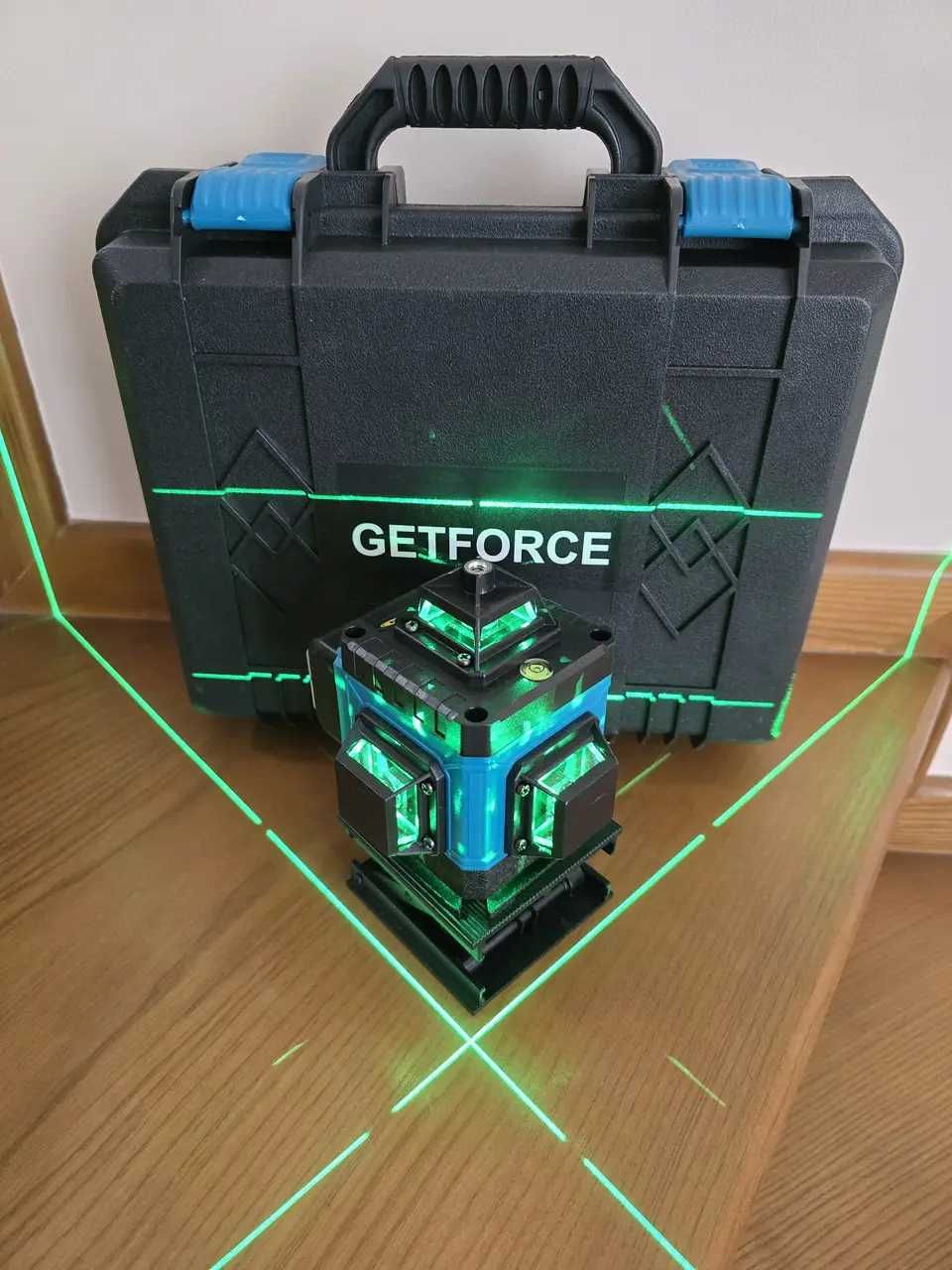 Лазерний рівень Getforce 4D 16 ліній + ШТАТИВ