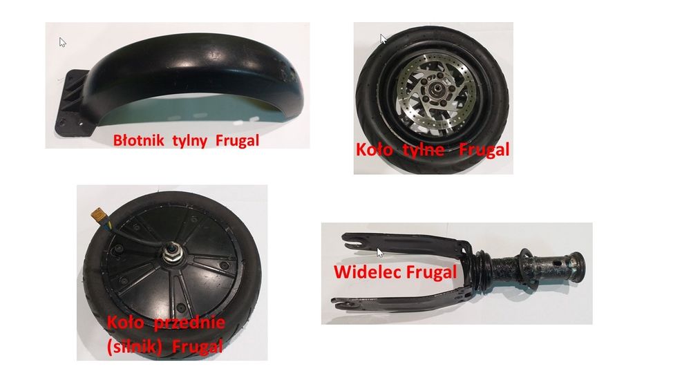 Hulajnoga Frugal - części, koło tylne