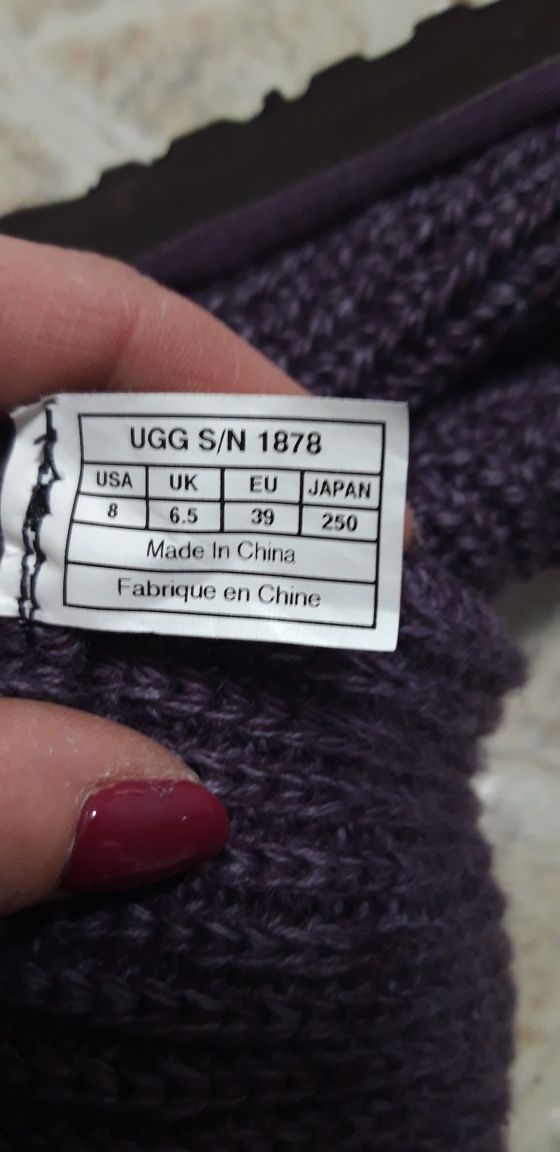 Ugg sweterkowe 39 fioletowe