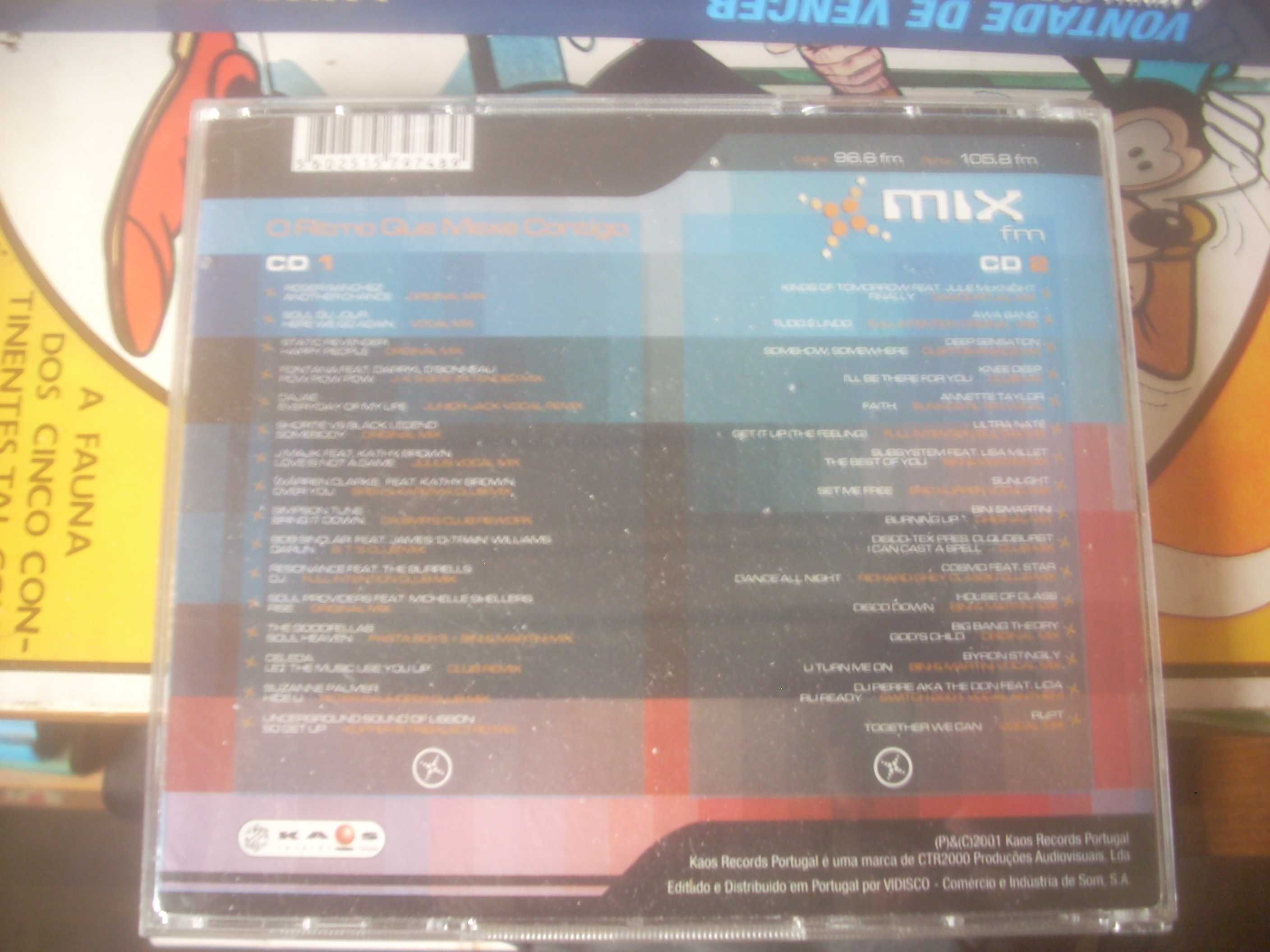 MIX O RITMO QUE MEXE CONTIGO- 2 cds.Originais.Bom estado.