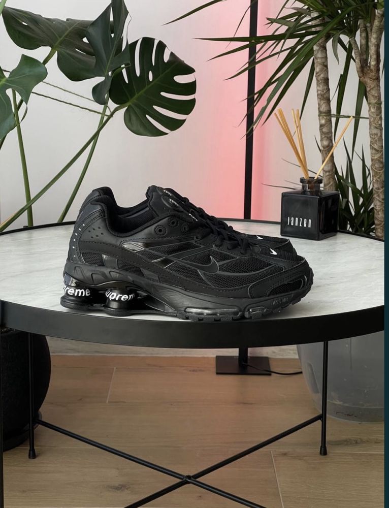 Кросівки Nike shox supreme corteiz кроси найк шокс супрім білі чорні