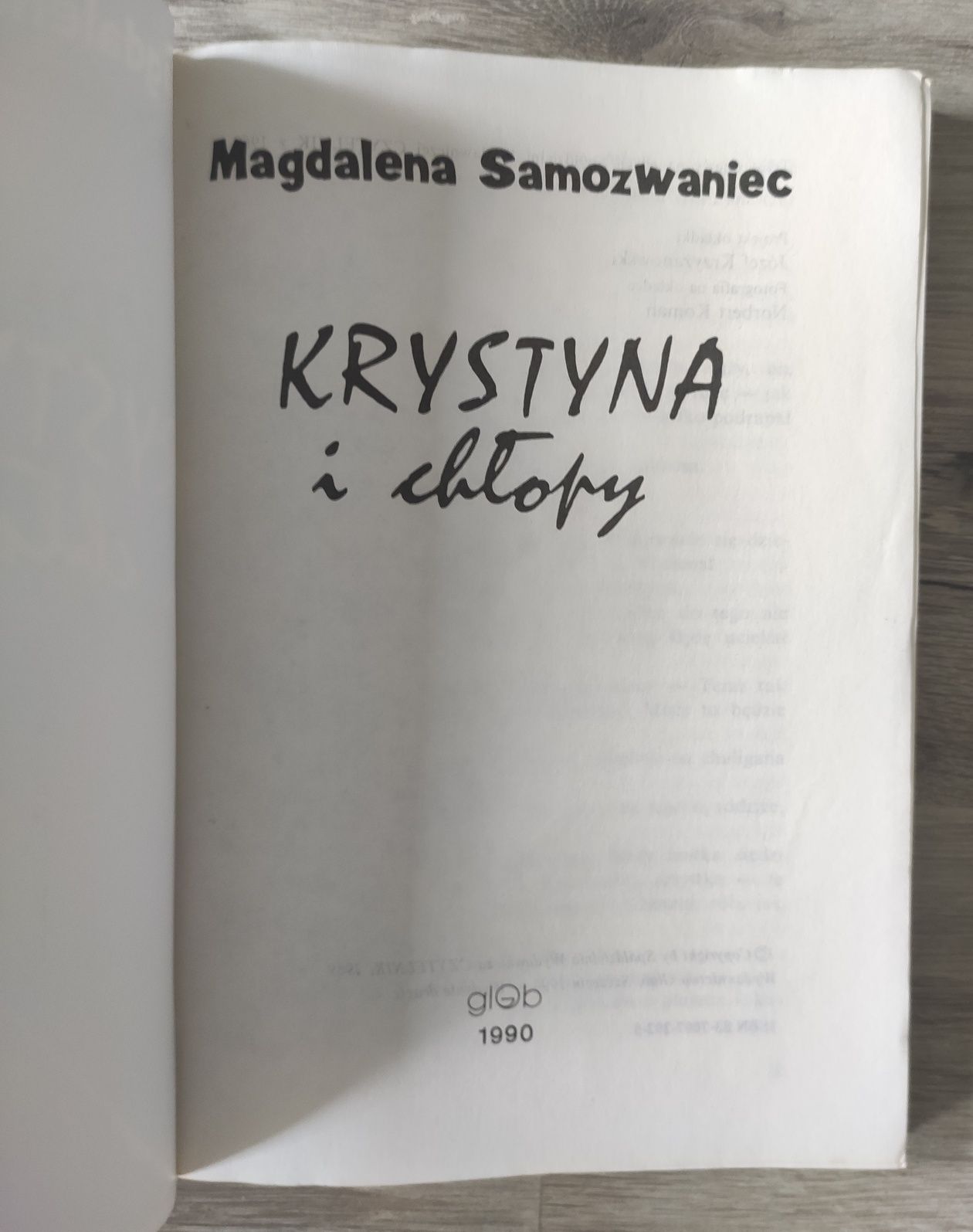 Krystyna i chłopy Magdalena Samozwaniec