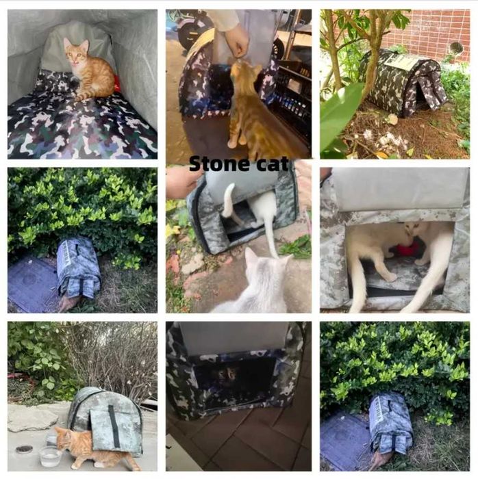 Уличный теплый водонепроницаемый домик для диких кошек и собак