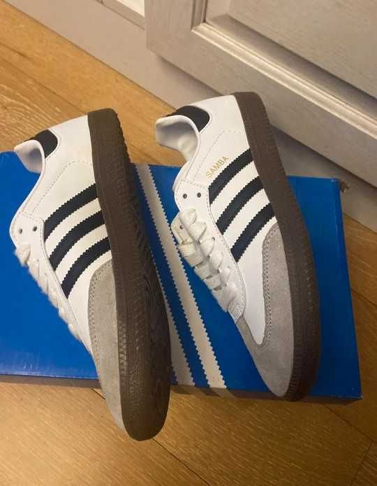 Nowe\B75806*adidas^SambaOG*|Biały ButyUnisexTrampki.40,5