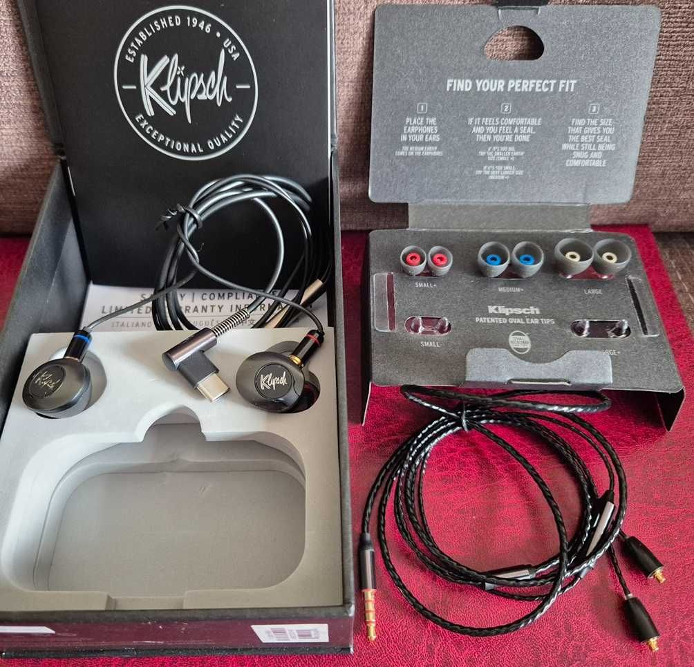 Słuchawki Klipsch T5 mmcx TYPE-C audio