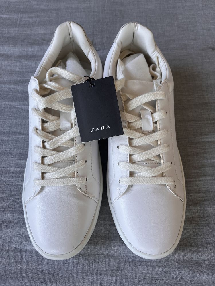 Nowe z metkami adidasy z Zary r.40, białe damskie sneakersy