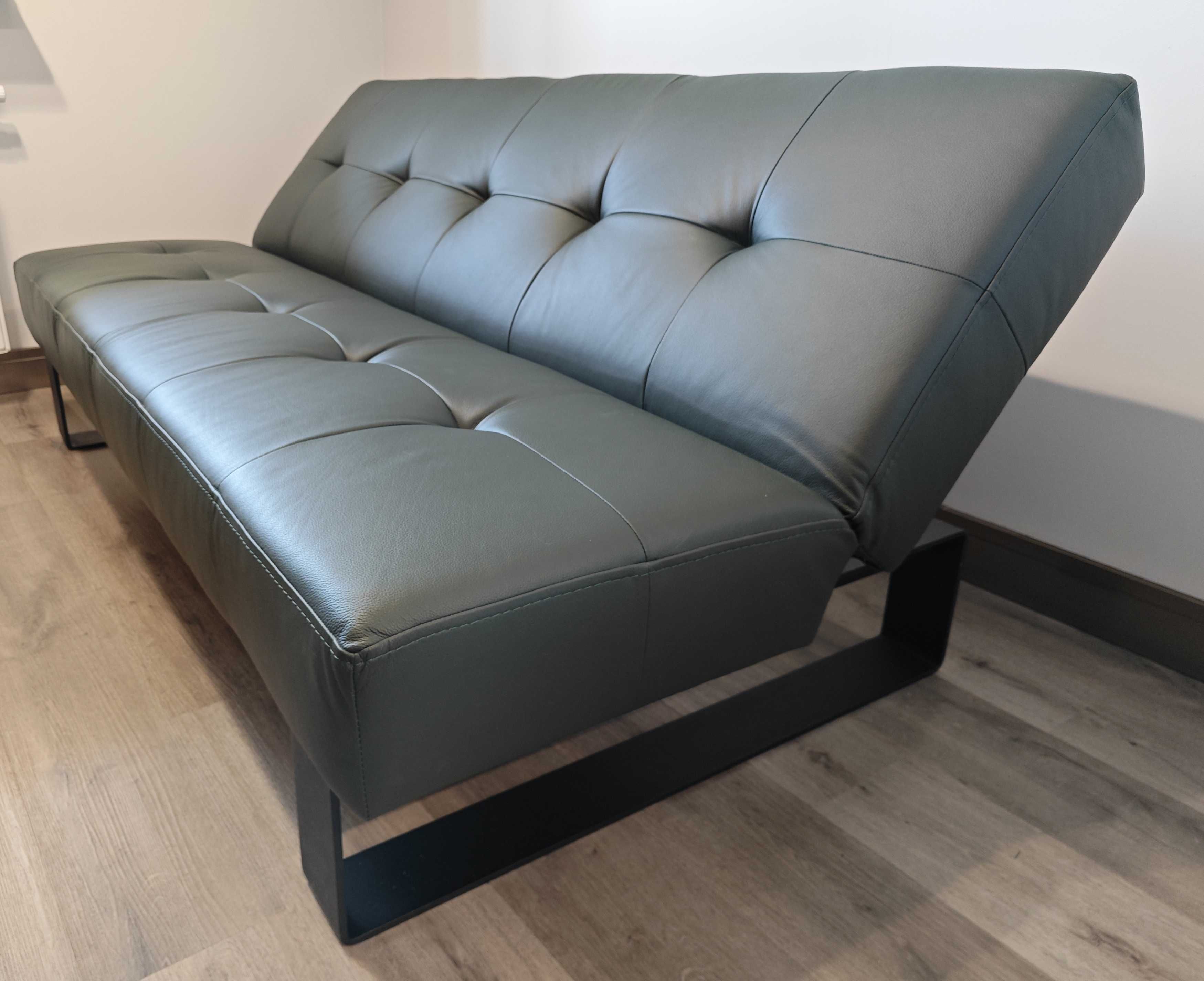Sofa rozkładana(4 pozycje). 188x108 ekoskóra | Stan jak nowy