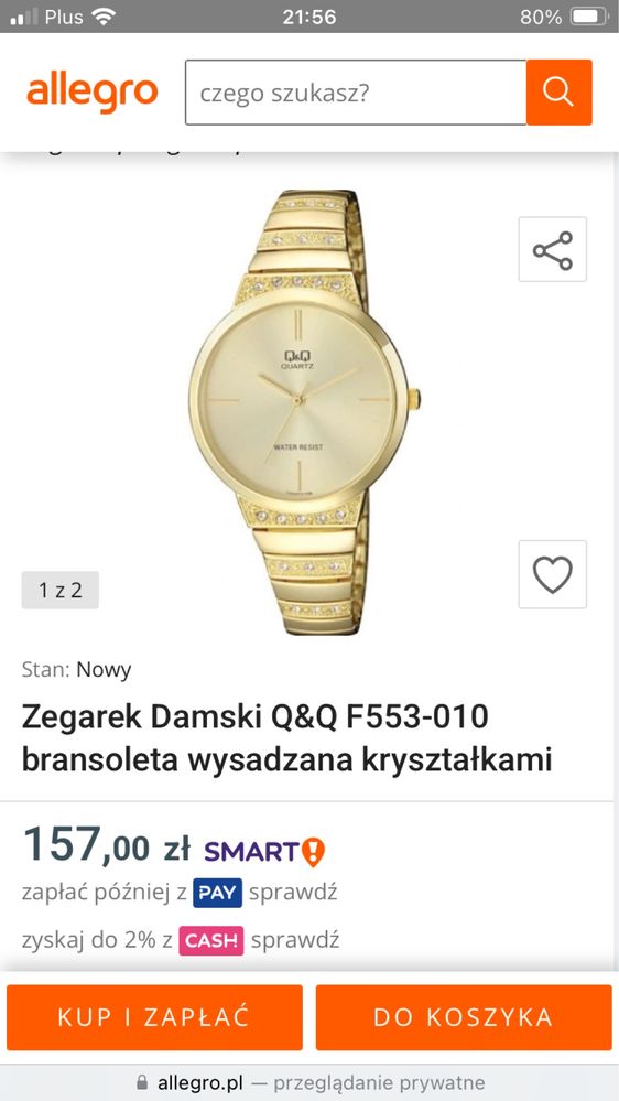 Zegarek damski Q&Q F553-010