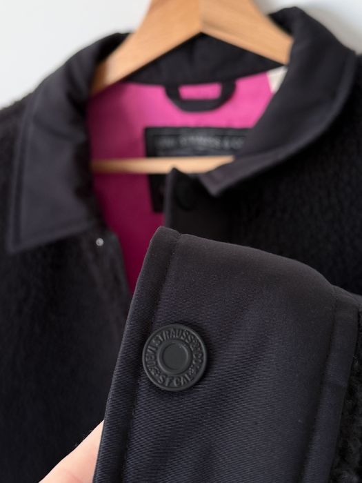 Levis Levi’s kurtka przejściowa koszulowa Sherpa czarna baranek polar