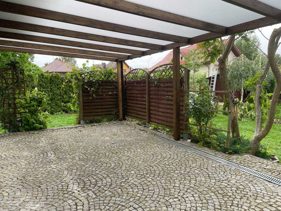 Wiata/altana garażowa, zadaszenie na samochód, wiata samochodowa