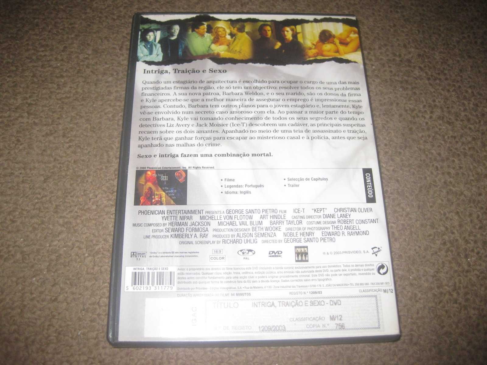 DVD "Intriga, Traição e Sexo" com Ice-T