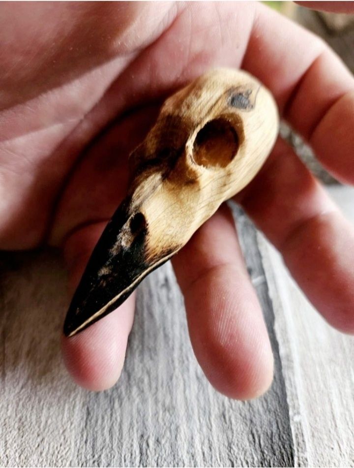 Naszyjnik wisiorek słowiański drewniany amulet talizman prezent eko XL