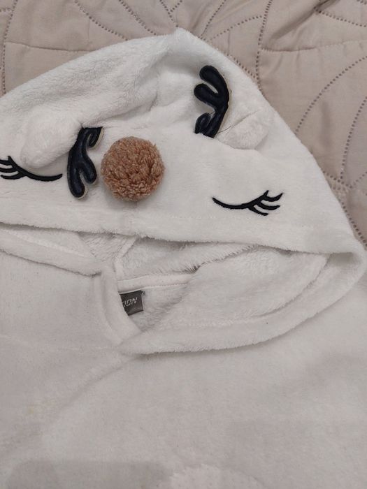 Bluza z kapturem renifer-polar