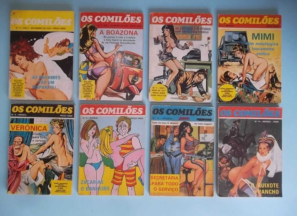 OS COMILÕES - BD para adultos (anos 70). 8 revistas.
