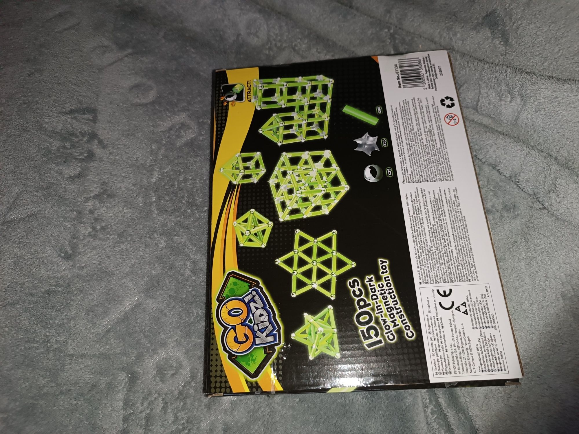 Klocki magnetyczne Go Kidz! 150 elementów