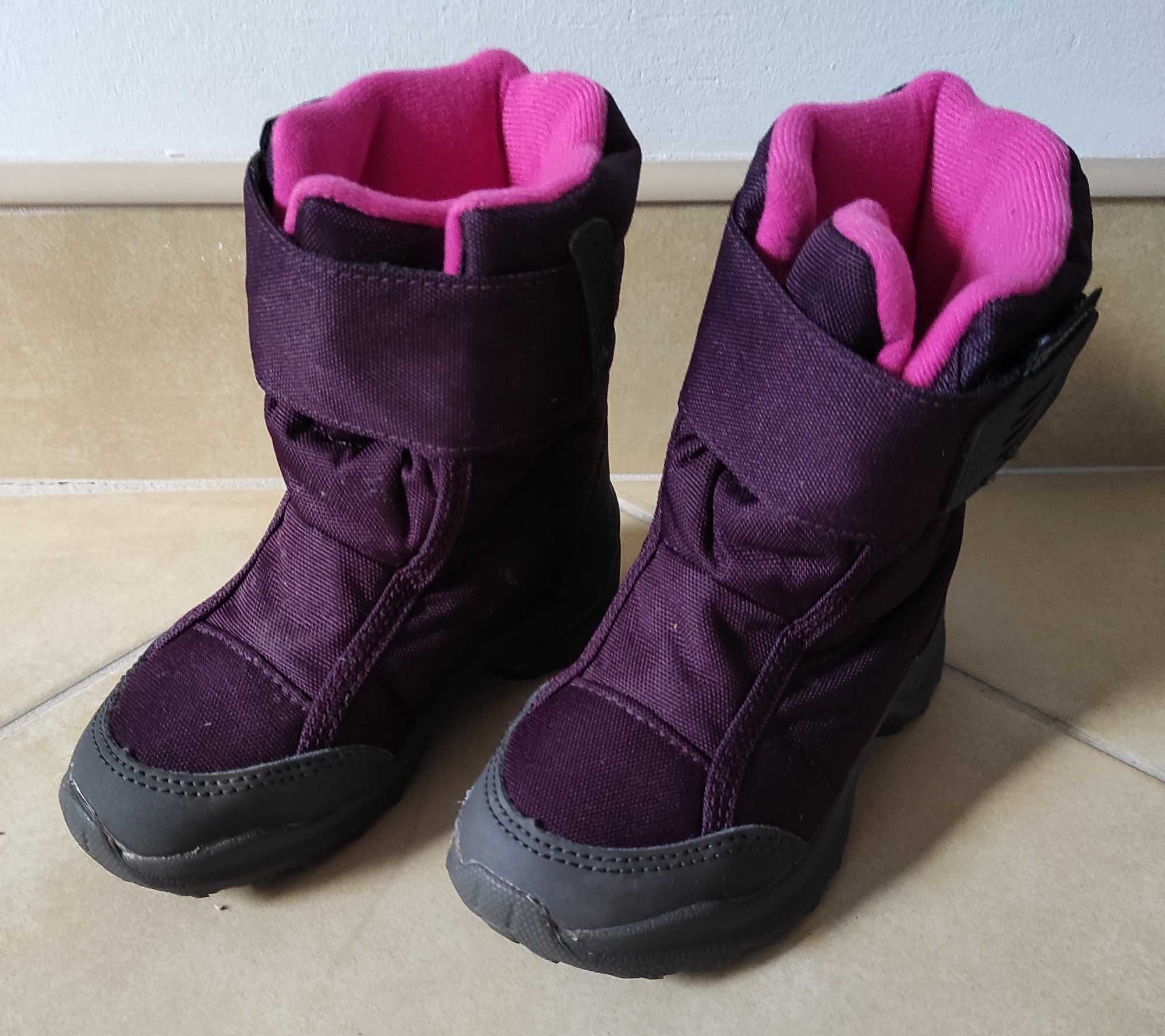 Buty zimowe śniegowce dla dzieci rozm. 24 Quechua Decathlon