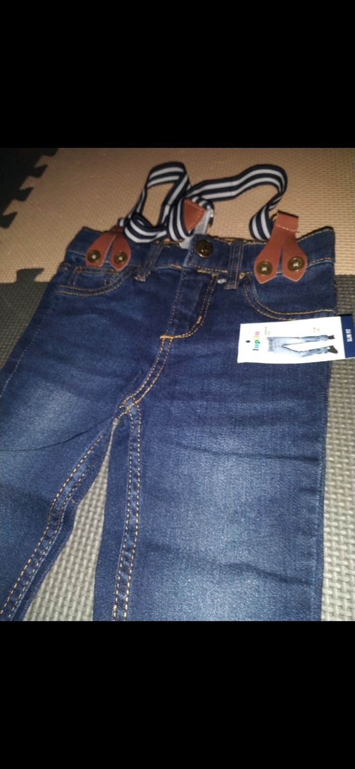 Nowe jeansy chłopięce
