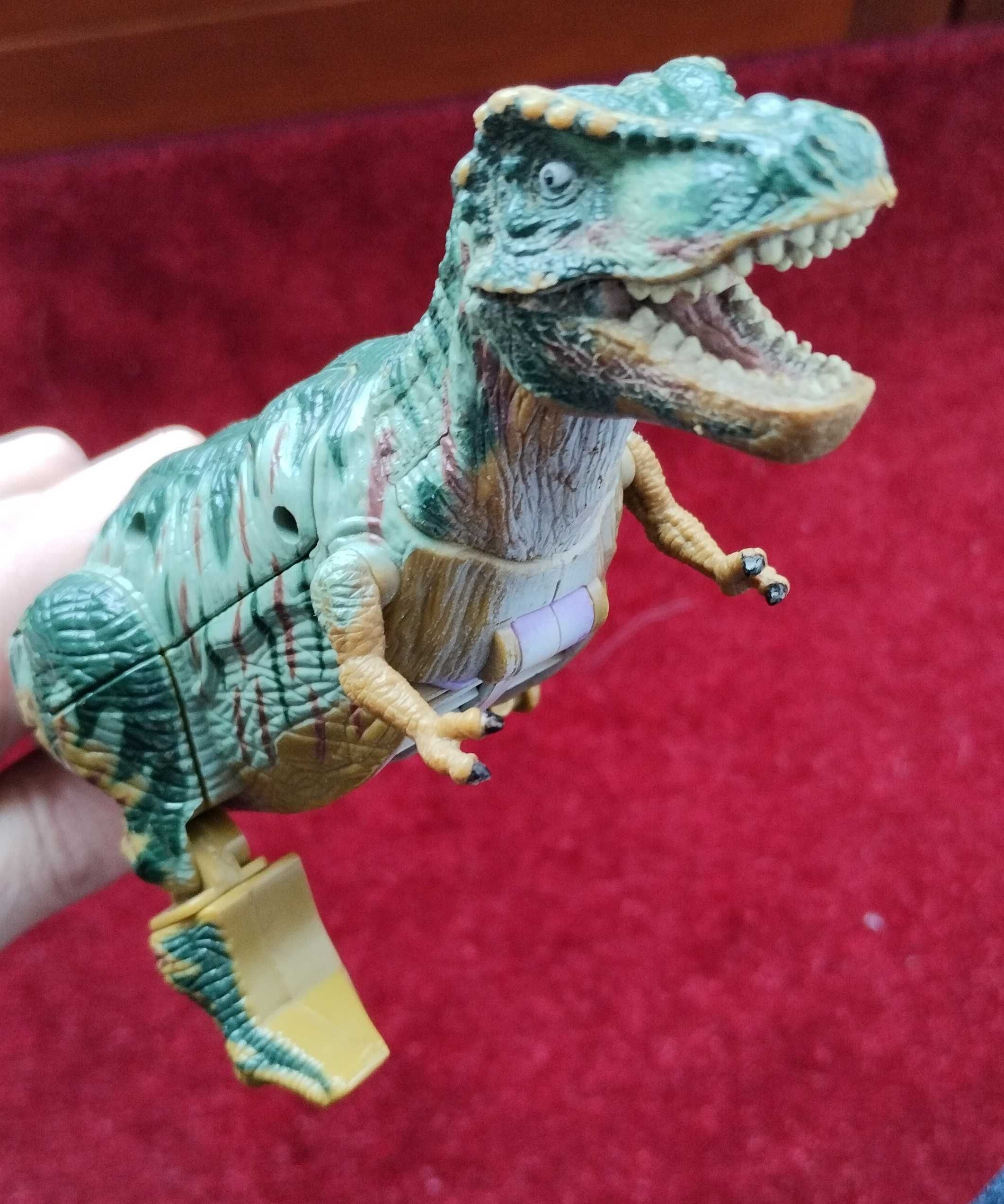2x Transformers T-Rex figurka dinozaur robot i samochod
