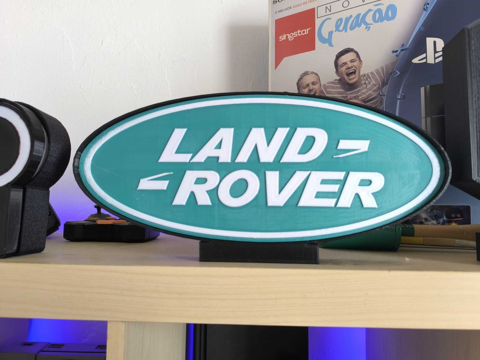 Luminária/Lightbox Land Rover com 40cm