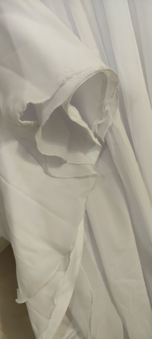 Suknia ślubna biała welon szał rozmiar 38-40 małe 42